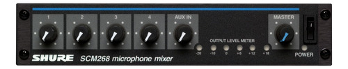 Mezclador De Micrófono Shure Scm268 De 4 Canales Con Aliment
