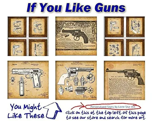 Colt Peacemaker Revolver - 11x14 Unframed Gun Patent Print