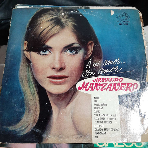 Vinilo Armando Manzanero A Mi Amor Con Amor M6