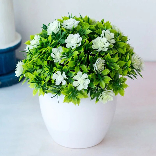 Maceta Pequeña Para Bonsáis De E Red Plants, Flores Falsas