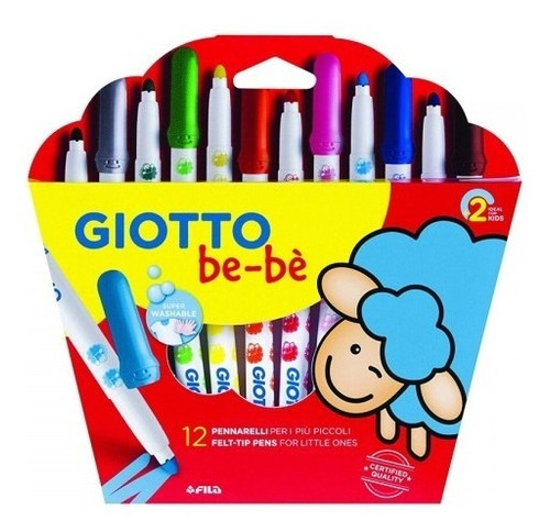 Marcador 12 Colores Bebe Giotto