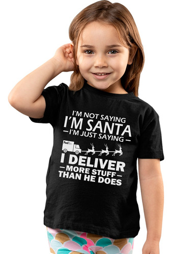 Playera Infantil Obscura De Im Santa I Deliver En Promo 