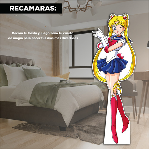 Figura Sailor Moon Usagi Base Solida Tamaño Real Coroplast Modelo 1