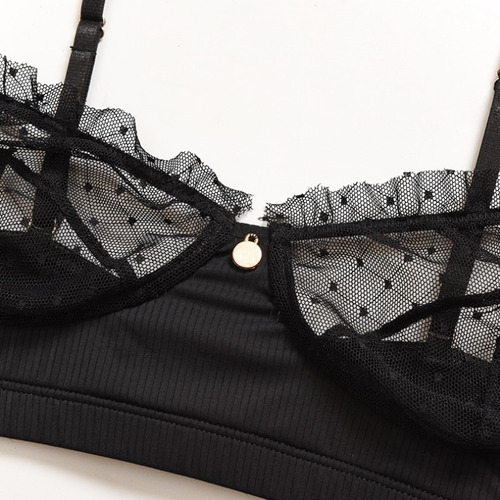 C^ Conjunto De Bragas Sexy Con Sujetador Y Tanga De Encaje