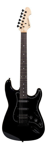 Guitarra elétrica Michael ST Michael Power Advance GM237N de  madeira maciça metallic all black com diapasão de pinheiro