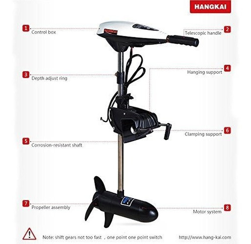 Motor Carretilla Para Exterior 12 5 Inflable Pesca Barco