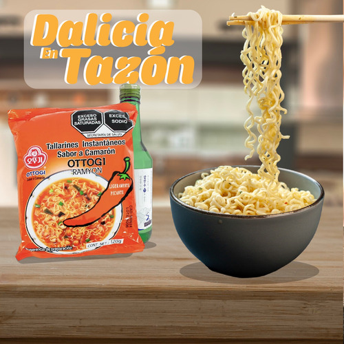 Ramen Fideo Instantaneo X 4 Pcs Ottogi Ramyon Coreano 120g