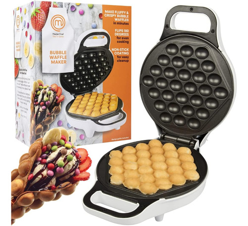 Masterchef Bubble Waffle Maker - Plancha Eléctrica Antiadher