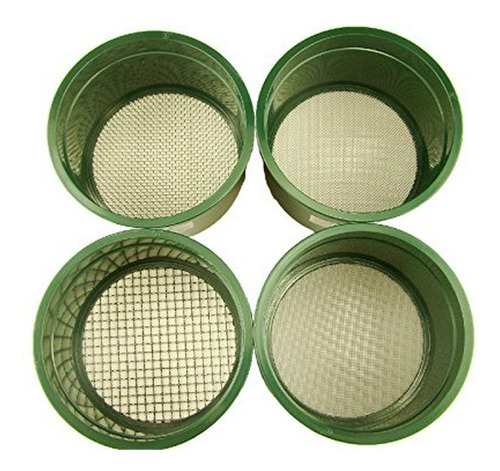 Stackable Plastic Sieve / 4 Screens Classifying 1/4 -1/10 -1