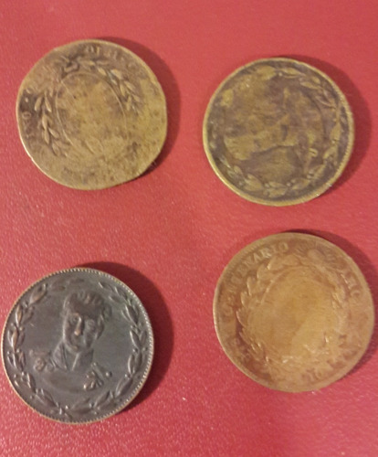 Medallas 4 Argentinas, Fotos, 22 Mm, 1910, Ne150