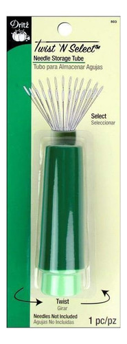 Dritz 803 Twist N Select Almacenamiento De Agujas, Verde