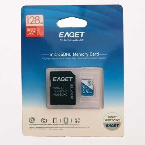 Tarjeta Micro Sd Memoria Sd Eaget 128gb Clase 10 Sd