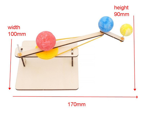Diy Ciência Pequena Gizmo Sol Terra Lua Modelo Kits