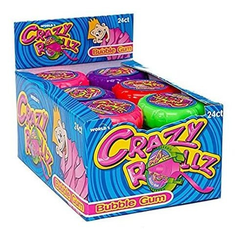 Mundo De Los Dulces Loco Rollz Rolls Bubble Gum (paquete De 