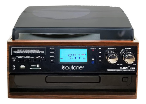 Tocadiscos Boytone Bt-22ms Bluetooth Y Radio Am/fm