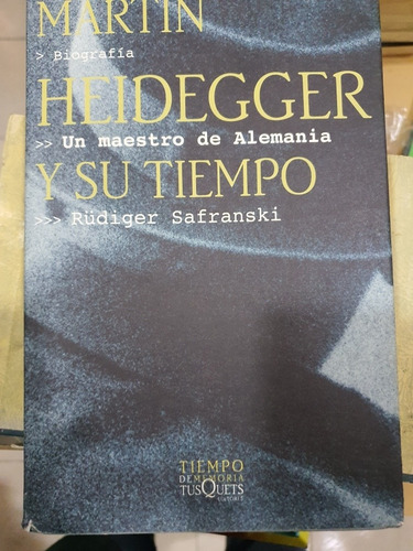 Libro:m.heidegger-un Maestro De Alemania-biografia