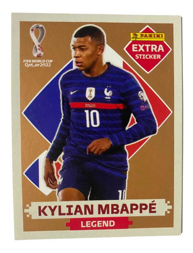 Figurinha Kylian Mbappé Legend Bronze Extra - Original