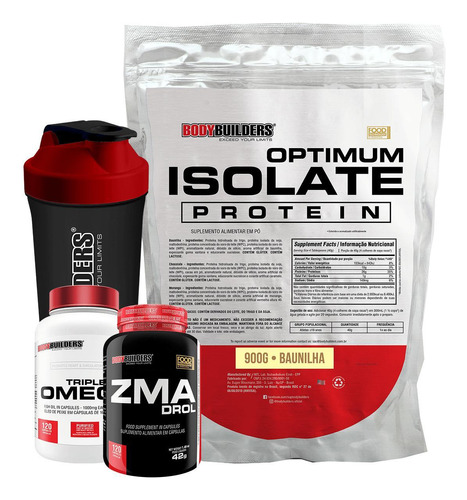 Kit Optimum Isolate Protein 900g+ Ômega 120 Cáps