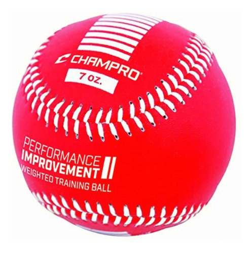 Champro Pelotas De Béisbol Con Peso, Color Rojo, 7 Onzas