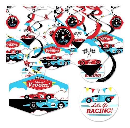 El Gran Punto De Let's Go Racing - Carro De Carreras - Decor