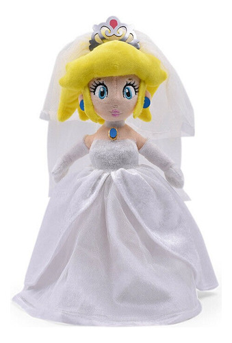 Super Mario Princess Wedding Peach Peluche Muñeca Regalo