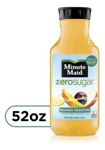 Minute Maid Zero Sugar Mango Pasion Jugo Botella De 52 Fl Oz