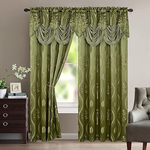 Elegante Comfort Aurora Jacquard Look  Panel De Cortina  Se