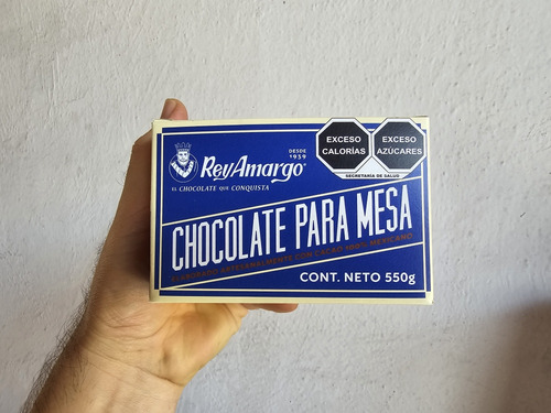 Caja De Chocolate Para Mesa Rey Amargo 40 Tabletas 110g C/u