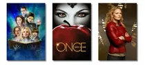 Comprar Kit 3 Quadros Decorativos Once Upon A Time Série Swan
