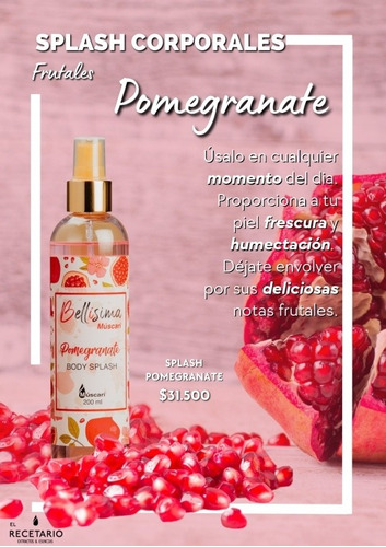 Body Splash Pomegranate 200ml De Múscari