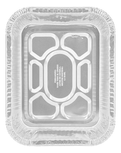 Charolas Bandejas Desechables Pavera Aluminio 43x32cm 100pzs