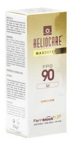 Heliocare Protetor Solar Max Defense Gel Fps 90 Com 50g