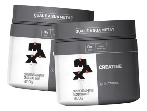 Kit 2x Creatina Titanium (300g) Max Titanium