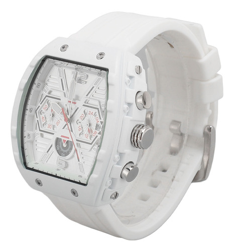 Relógio De Quartzo Branco Branco Timing Men Accurate Waterpr
