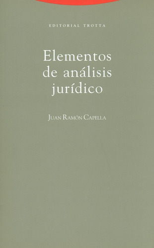 Libro Elementos De Analisis Juridico (5ª Ed)