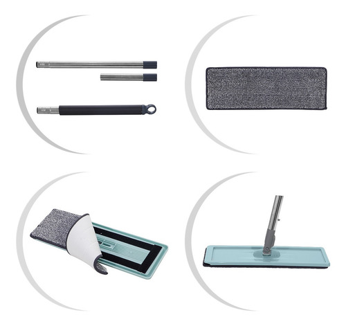 Imagem 3 de 6 de Flat Mop Com 1 Refil Gratis 123 Util