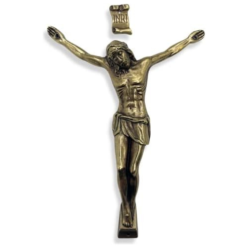 Raro Cuerpo De Jesús De Bronce Metalizado De 5 Pulgada...