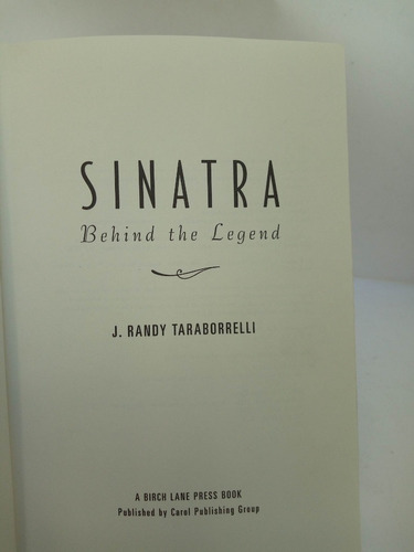 Sinatra Behind The Legend.j. Randy Taraborelli