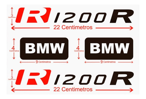 Kit Calcos Bmw R1200r Pegotines Moto  