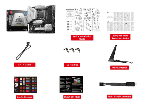 Placa Base Para Juegos Msi Mag B760m Mortar Wifi Ii (admite.