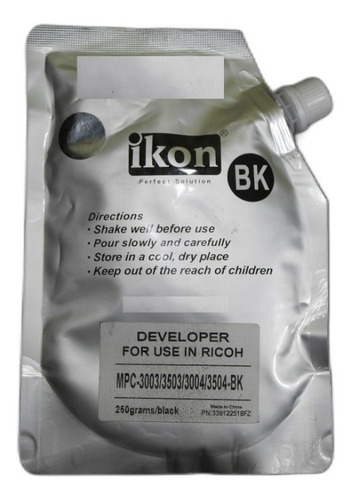 Imagen 1 de 1 de Revelador Negro Para Ricoh Mpc 2003/3003/3503/3004/3504