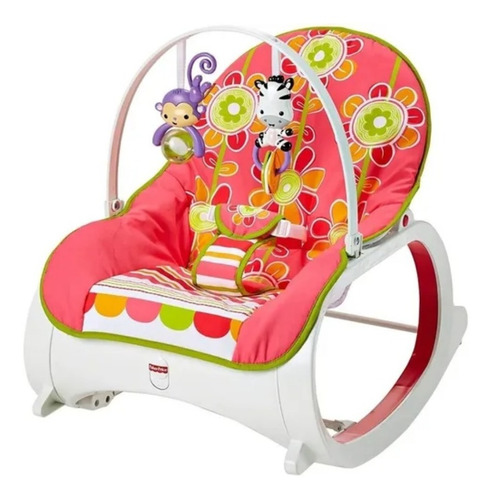Imagen 2 de 4 de Silla Mecedora Bebe Fisher-price Vibradora Niños Colores