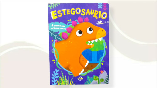 Estegosaurio 4 Rompecabezas Con 6 Piezas Cada Una Tapa Dura 