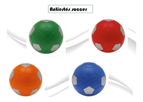 Pelota Soccer Antiestrés Colores 18 Pzas!! Envío Incluido!!