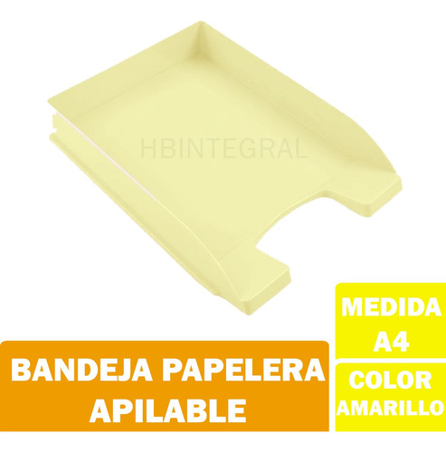 Organizador Bandeja Papelera A4 Auto Apilable Pack X3