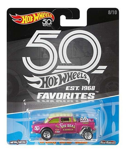 Hot Wheels 55 - Ruedas Párrafo 50 Aniversarios, Diseño De Be