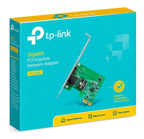 Imagen 5 de 6 de Placa De Red Gigabit Pci Tp-link Tg-3468 10/100/1000 Mbps