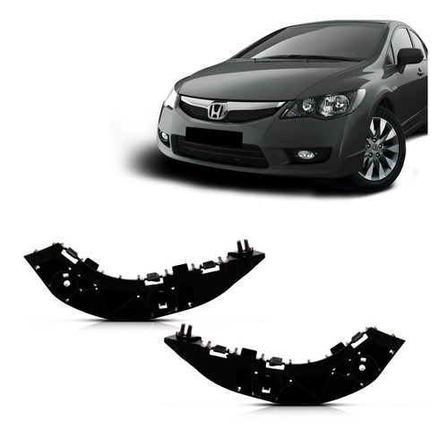 Guia Suporte Parachoque New Civic 08 09 10 11 12 Dianteiro