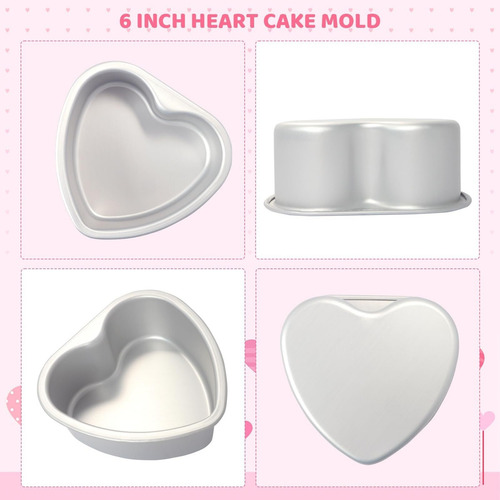 Alta Calidad 6 Pulgadas Molde Para Pastel Con Forma Corazón