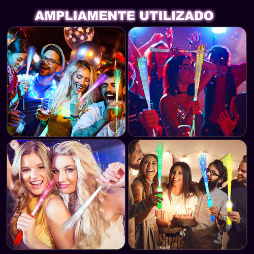 25pcs Varitas De Fibra Óptica Luz Led Para Eventos Fiesta